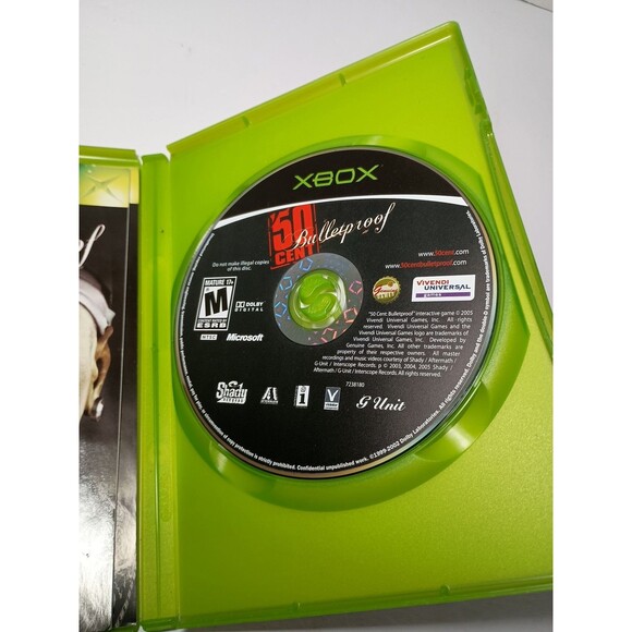 50 Cent Bulletproof Original Xbox CIB Complete Box Rare Black Label Video Game - Picture 9 of 14